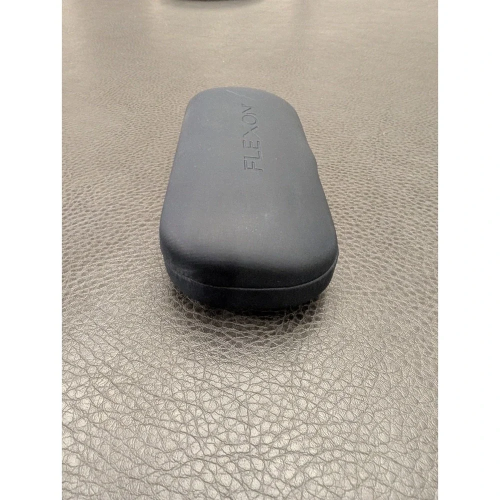 Genuine Flexon Designer Eyeglass Sunglass Hard Shell Case Dark Blue / Charcoal